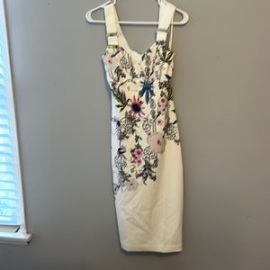 Ted Baker womens Scarlin Passion Flower Bodycon Jumpsuit Dress 2UK